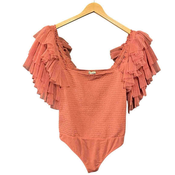 Free People Kill the Lights Pink Bodysuit NWOT - Picture 3 of 4